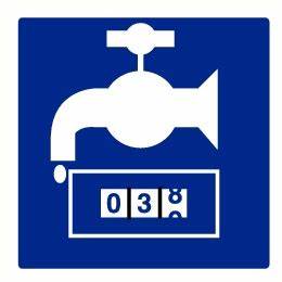 Panneau station de vidange camping-car avec compteur.